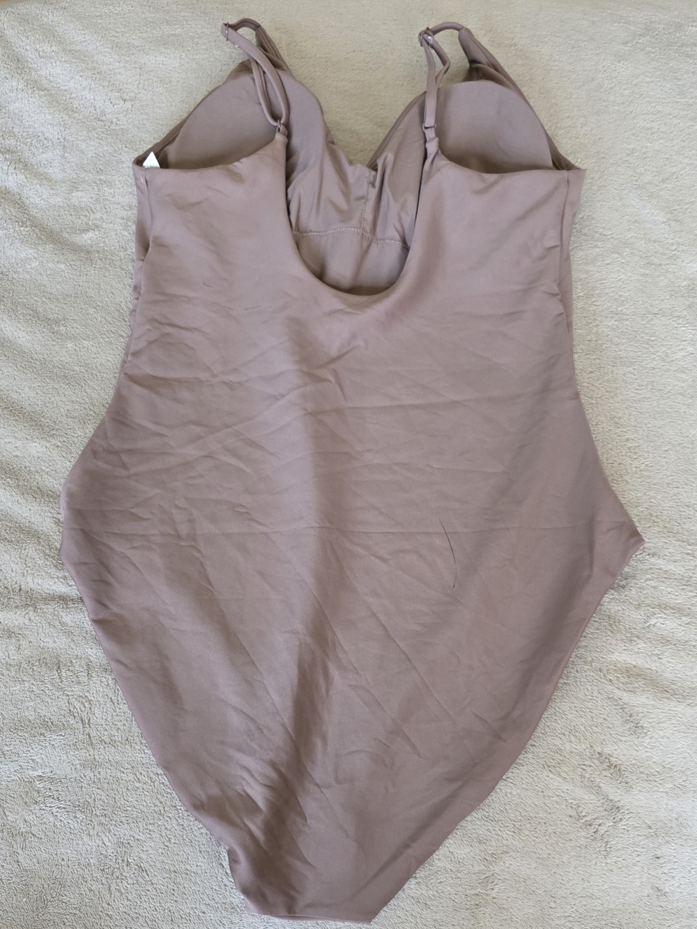 NEW J. Crew Long-torso Lana one-piece in Classic Sculpt Bronze Tan - Picture 4 of 11